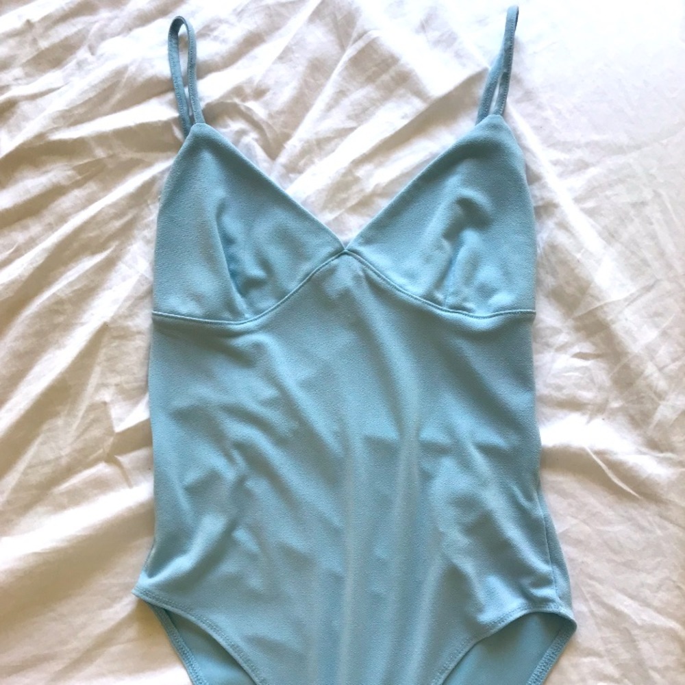 beautiful light blue bodysuit